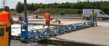 Frühhochfester Straßenbeton