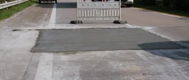 Schnellbeton für Reparaturfelder