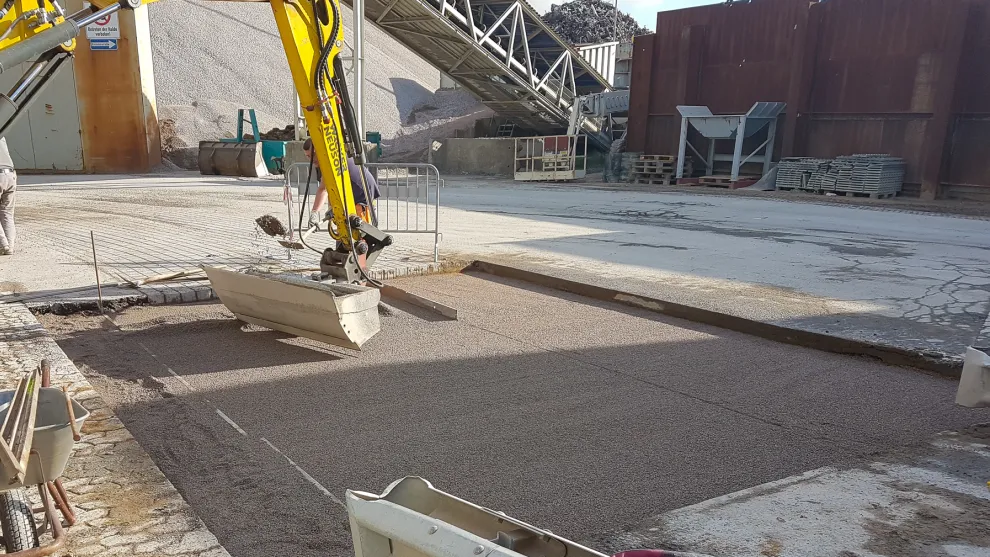 Gesteinskörnungen für Pflasterbettung und Pflasterfuge