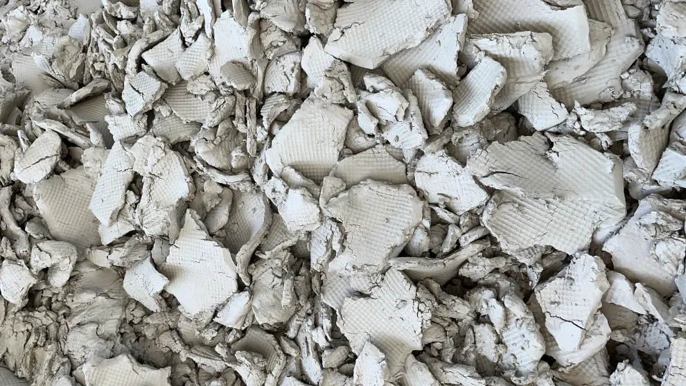 Filterkuchen aufgehäuft.