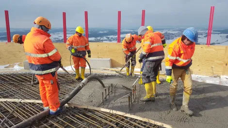 Betonieren bei kaltem Wetter