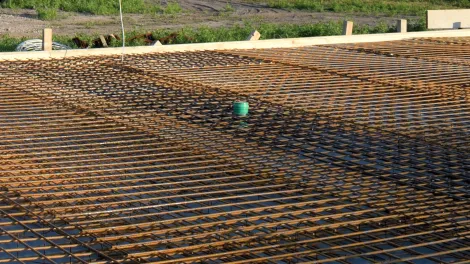 Stahlmatten als Gründung.